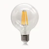 Clear Glass G80 Globe Shape 4W 6W 10W Not Dimmable LED Edison straight filament Bulb
