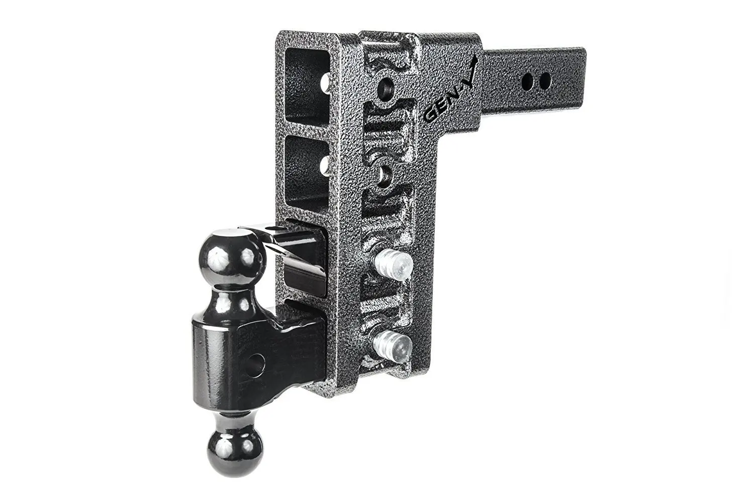 GEN-Y Hitch GH-625 Class V 2.5 Receiver 12 Drop Hitch 21K Towing w// Premium 5//8 Extended Receiver Lock Bundle