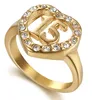 factory custom heart stainless steel number ring 60 years anniversary gifts