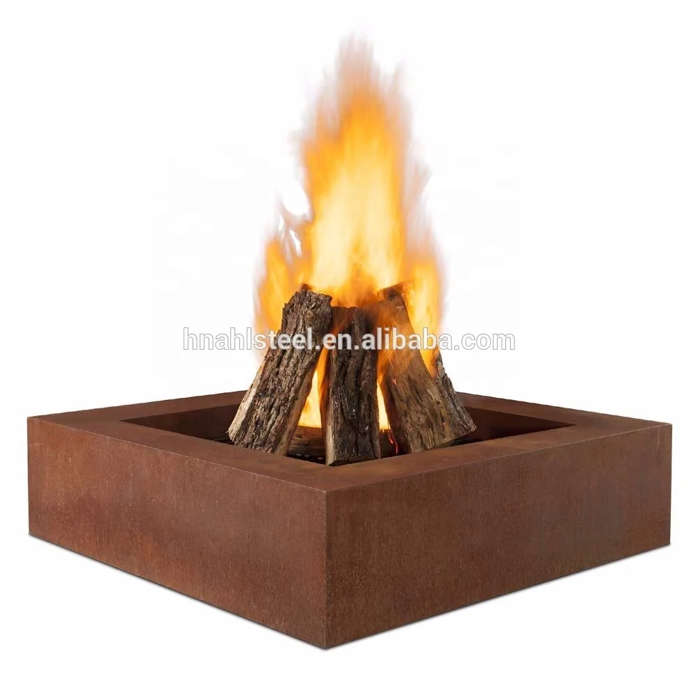 Fabrik Großhandel Rostigen Corten Stahl Holz Brennen Outdoor