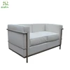 wholesale Le Corbusier PU leather sofa LC2 two seater sofa