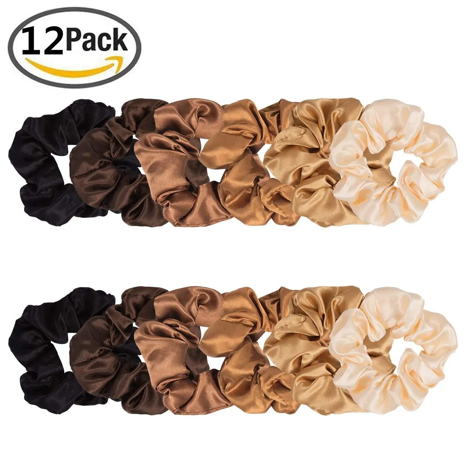 Buy Satin Scrunchies Yogaily Set Of 12 Soft Ponytail Holder