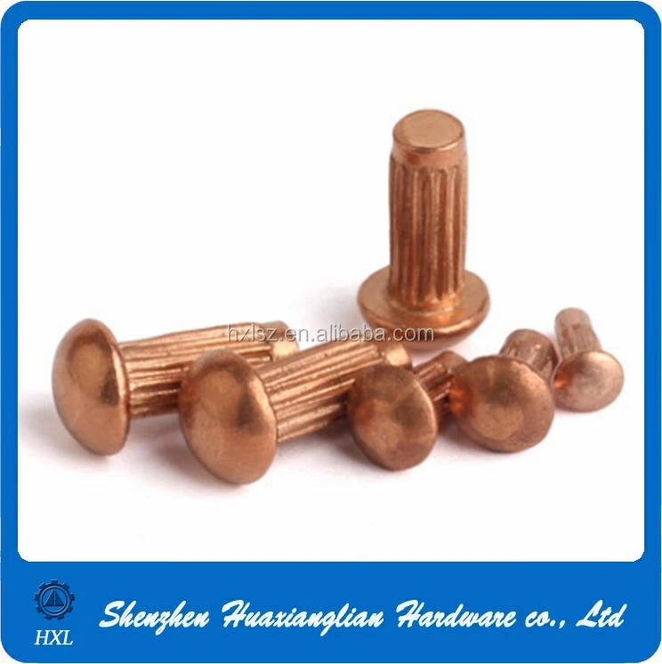 Gb 827 Knurled Copper Sign Rivet Nameplate Rivets For Name Plate Buy