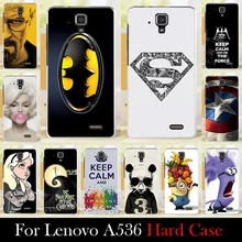 For Lenovo A536 Mobile Phone Case Hard Back Cover DIY Color Paitn Cellphone Shell Skin Chirstmas Shipping Free