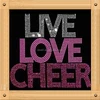 Factory price Cheer dance Motif iron on Hot Fix Rhinestone Transfer design for shirt appliques