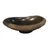 Wholesale Brown Natural Carved Vessel Cobble Stone Wash Sink Basin