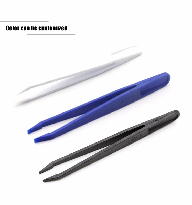 93305 Cheap Price Antistatic Plastic Tweezers Flat Tips Tweezers Buy