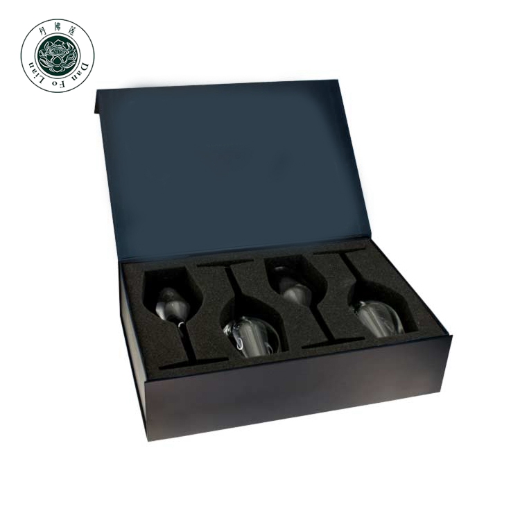 Cardboard Champagne Flute Glasses Boxes Custom Individual Wine Glass