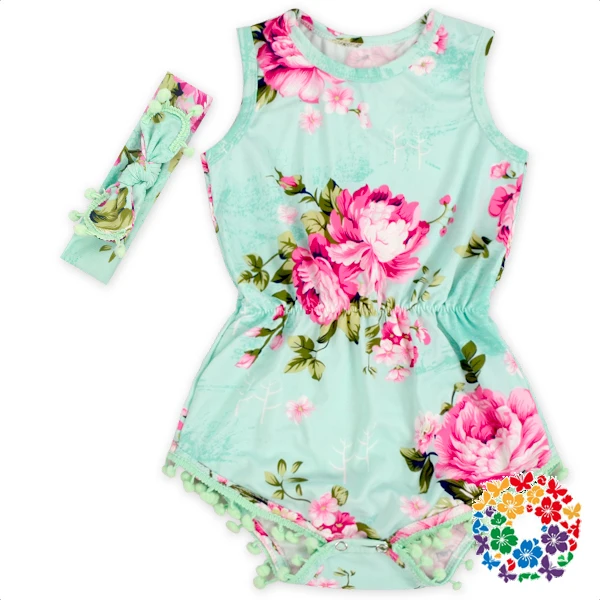 pom pom romper baby