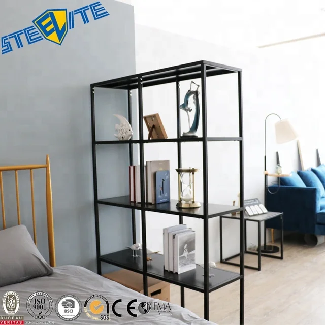 Home Decor Metal Steel Partition Cube Shelf Bookcase Living Room