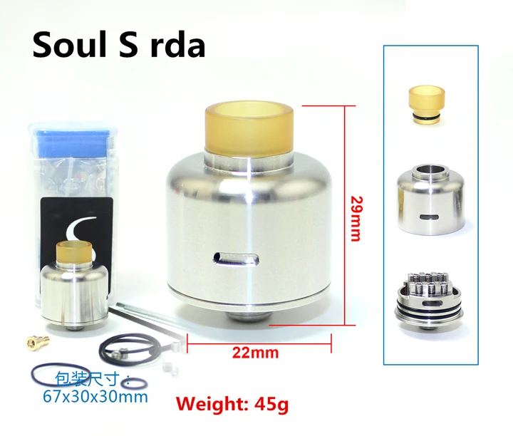 Top Selling Sxk High Quality 1 1 Clone Soul S Rda Vs Solo Rda With Bf Pin Buy Solo Rda Soul S Rda Solo Rda Clone Product On Alibaba Com