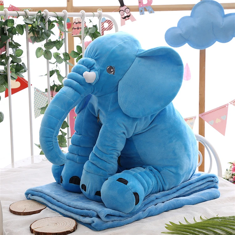 large plush elephant pillow