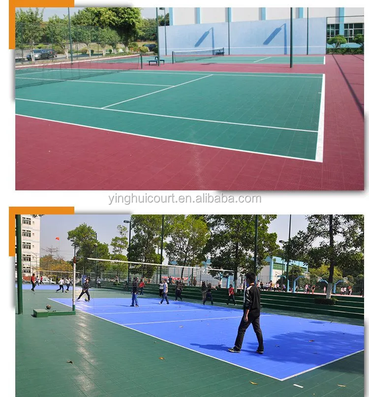 Removable Plastic Sports Court Floor Covering Removable Plastic Sports Court Floor Covering