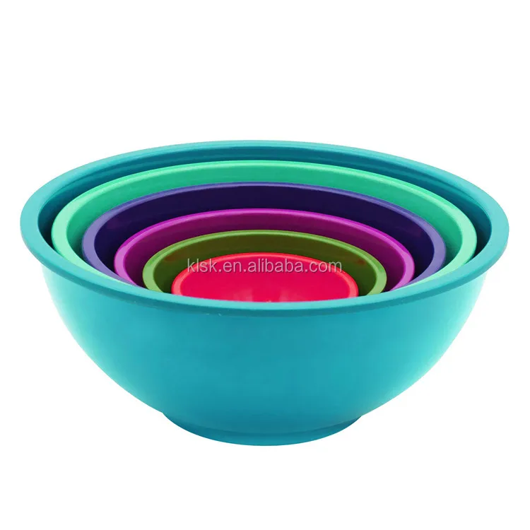 Food Grade 100melamine 6 Piece Multi Purpose Melamine Mixing Bowl Set