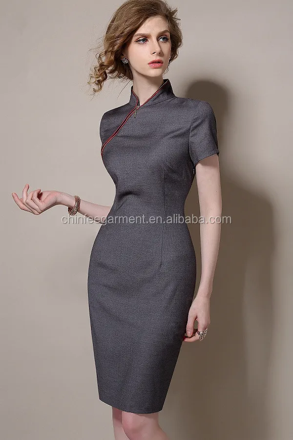 D266 Bandage Latest Cheongsam Style Elegant Office Las Dresses D266 Bandage Latest Cheongsam Style Elegant Office Las Dresses