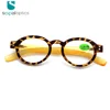 Cheap plastic round zebra optimum optical reading glasses