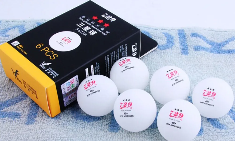 Friendship 729 3 Star Seamless 40+ Plastic Table Tennis Balls Pingpong