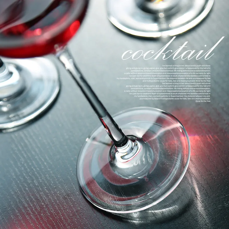 Haonai 750ml Round Red Wine Goblets Wine Glasses Red/white Wine Glasses Set on Glass Stem