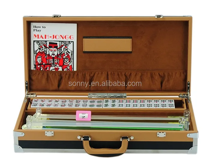 Singapore Mahjong Set Leather Storage Box With Accessories Buy