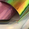 Colorful metallic holographic pu foil leather