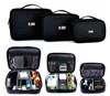 Portable polyester headphone digital accessories organizer case