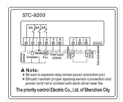 Stc 9200 Cold Room Temperature Controls Digital Temperature Controller 200v Temperature Controller Stc 9200 Buy Stc 9200 Cold Room Temperature