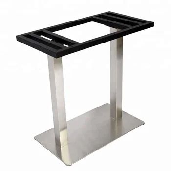 China Manufacturer Provide Rectangle Square Frame Brushed Stainless China Manufacturer Provide Rectangle Square Frame Brushed Stainless Steel Table Base