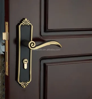 interior door handle with lock