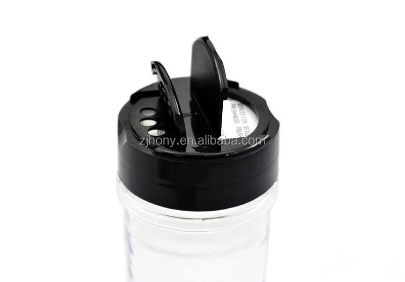 Frascos De Plástico Con Tapa Negra Para Especias,Contenedores De