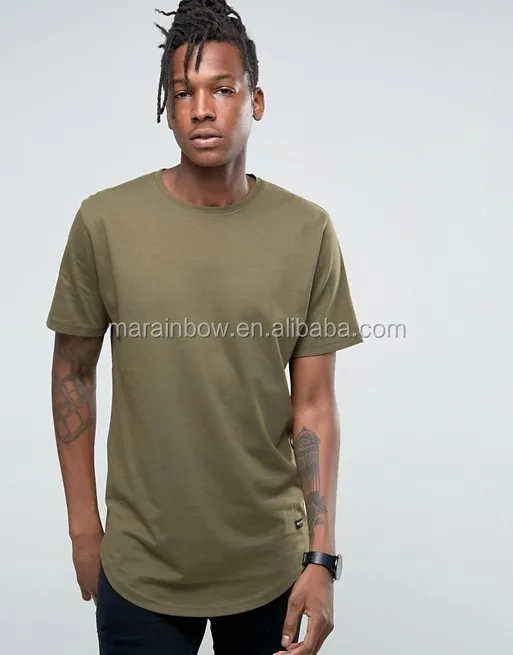 longline khaki shirt