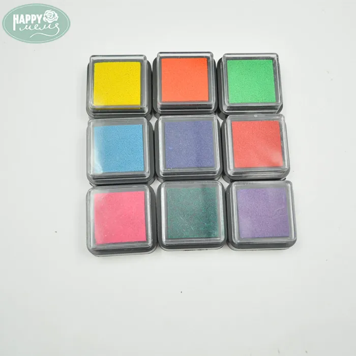 Multi Colorful Square Mini Craft Ink Pads Small Scrapbook Stamp Ink Pad