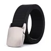 2019 Unisex Custom logo Solid Men's Web Tactical Military Canvas Belt With Alloy Buckle