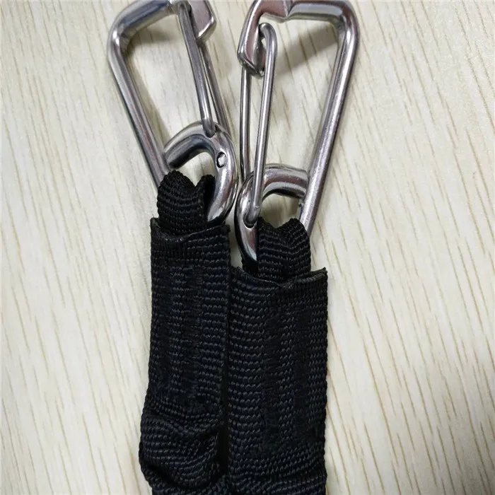 made with UV resistant nylon webbing bungee cord snubber