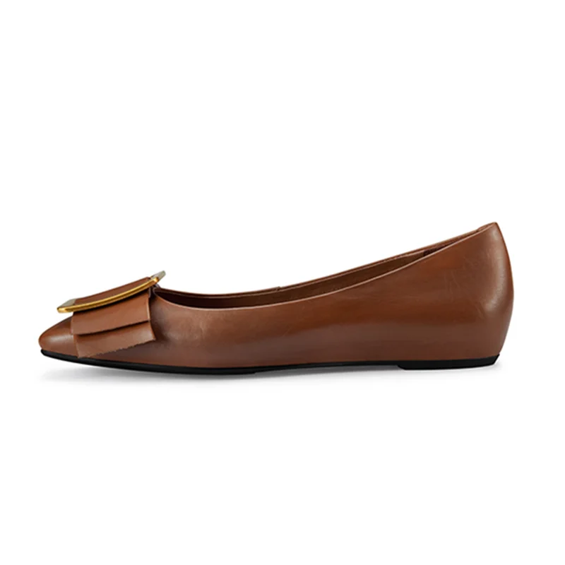 ladies flat slip-on dress shoes