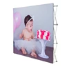 Aluminum frame Printed tension fabric popup banner background