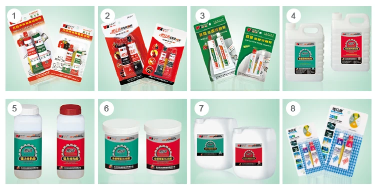 Modified Acrylic Adhesive AB Adhesive with 1:1 Mixing Ratio 5-10 Minutes Initial Curing and Temperature Resistance -60°C to +100°C