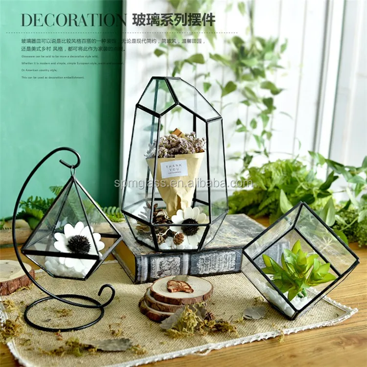 Decorative Hanging Geometric Glass Terrarium Wholesale As Geometric