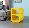 New style English Alphabet Children Desk ABC shape Unique Wood Side Table for Office and Home decor