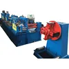 Automatic flat steel chamfering and straightening machine