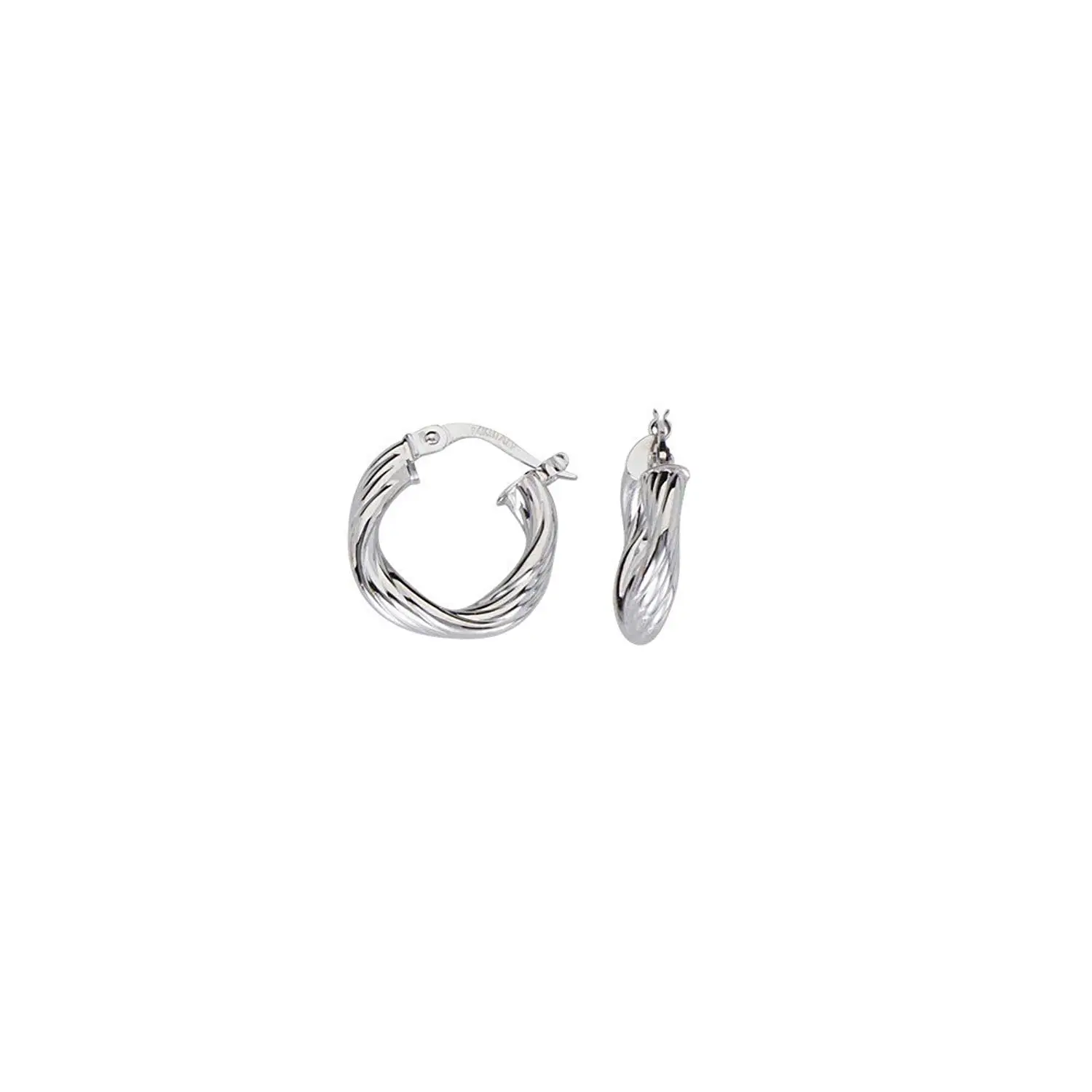 White Gold Baby Earrings Find Deals Get Quotations 14k White Gold Twisted Baby Hoop Earrings