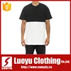 Custom t shirt for longline t shirt style apperal men's contrast color shirts