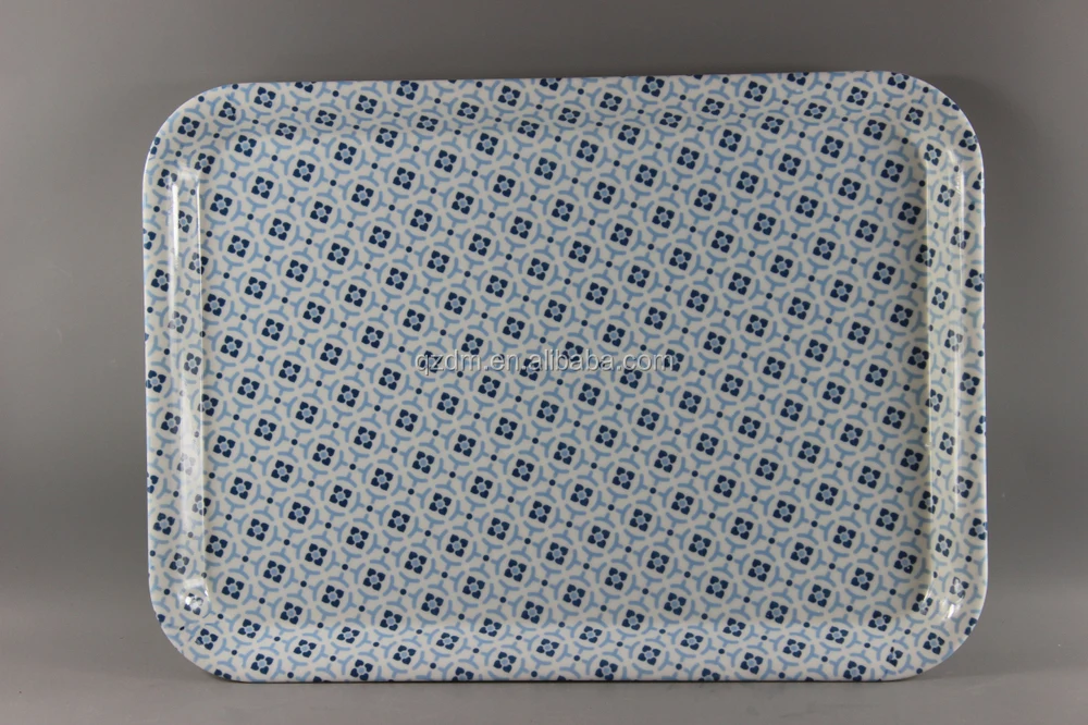 Custom Print Melamine Rectangular Trays