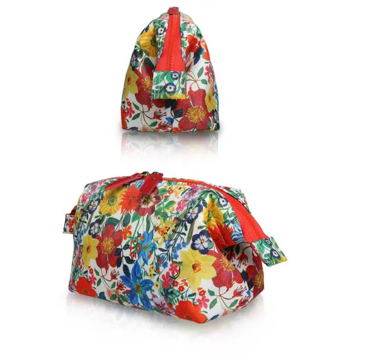 Best Selling Canvas Cotton Print Custom Design Travel Cosmetic Bag Set