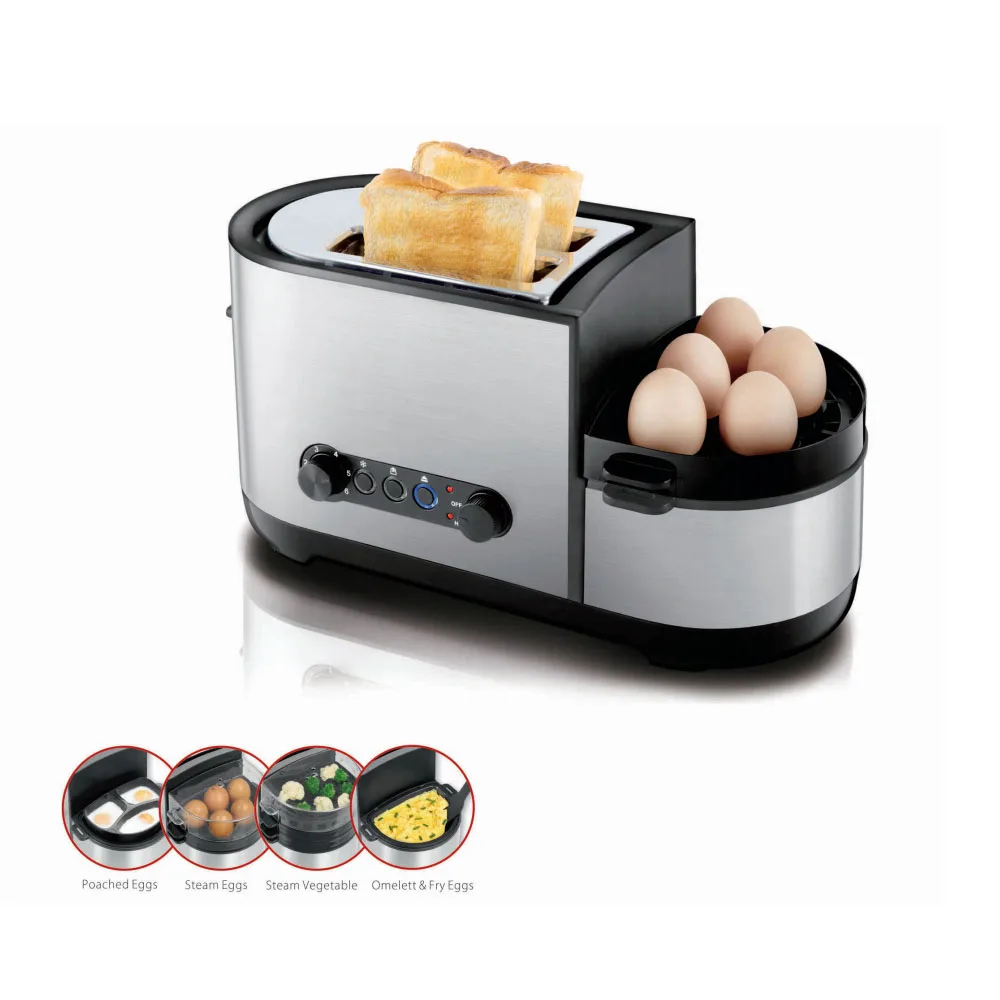 New Model Multifunctional Toaster Egg Cooker + Frying Pan + Maker