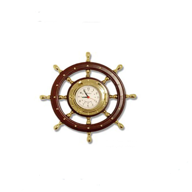 Корабль колеса деревянный антикварные настенные часы