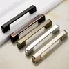 Short Modern Cabinet Handle Drawer Pull Brushed style