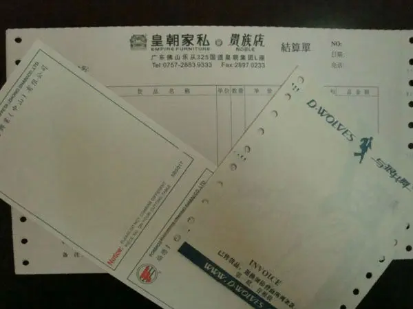 New! High quality Wholesale printed ncr paper, business form continuous form printing
