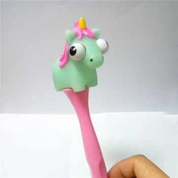 Dessin Animé Yeux Popping Licorne En Plastique Stylos Mignon Popeyed Licorne Logo Stylos à Bille Buy Stylo Licorne Dessin Animéstylo à Bille