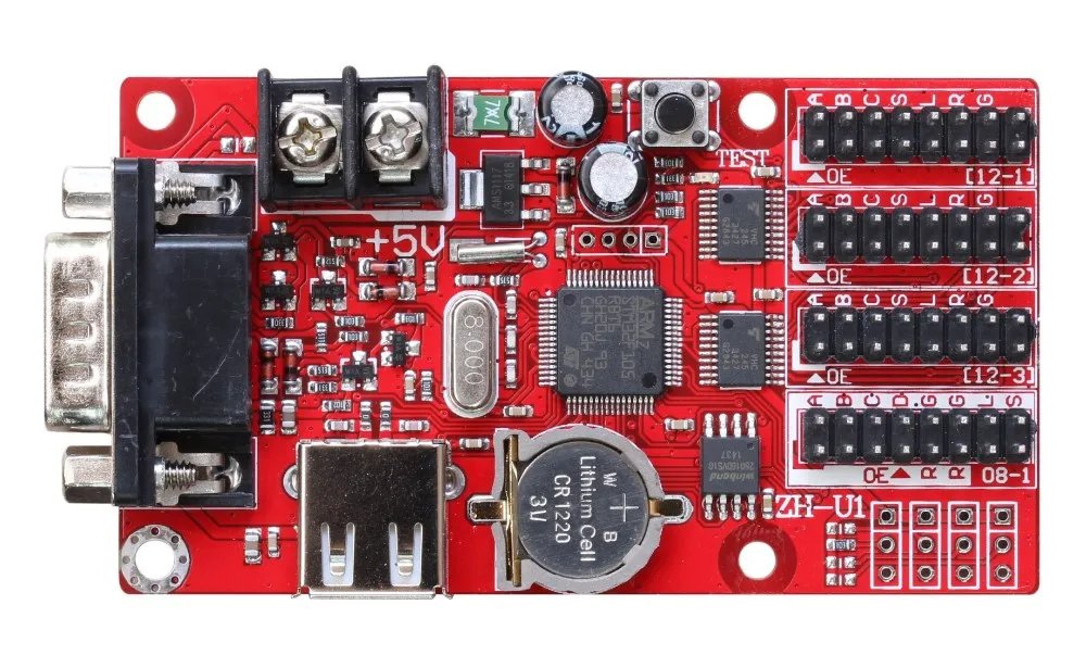 Zhonghang LED driver U flash disk hub12 and hub08 port ZHU1 control