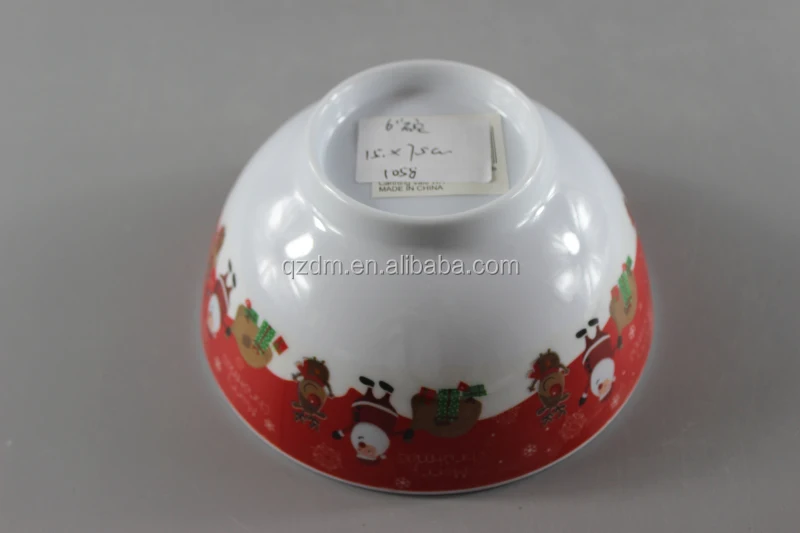 Christmas 6 inch Melamine Rice bowl Xmas